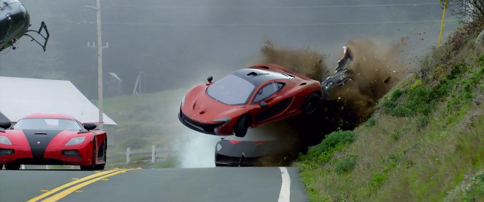 Accidente de McLarenP1 en la película NFS