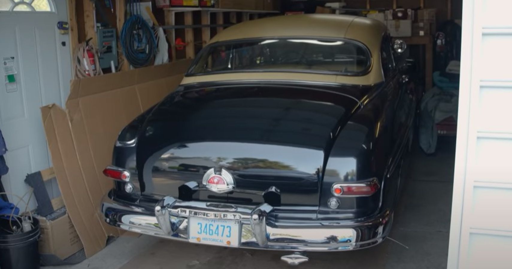 Mercury Monterey in garage