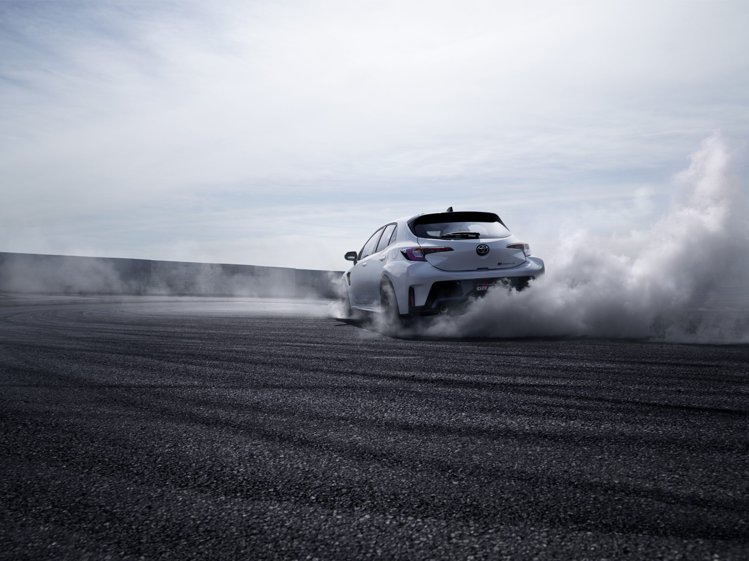 Toyota GR Corolla Circuit Edition Rear Quarter View On Track