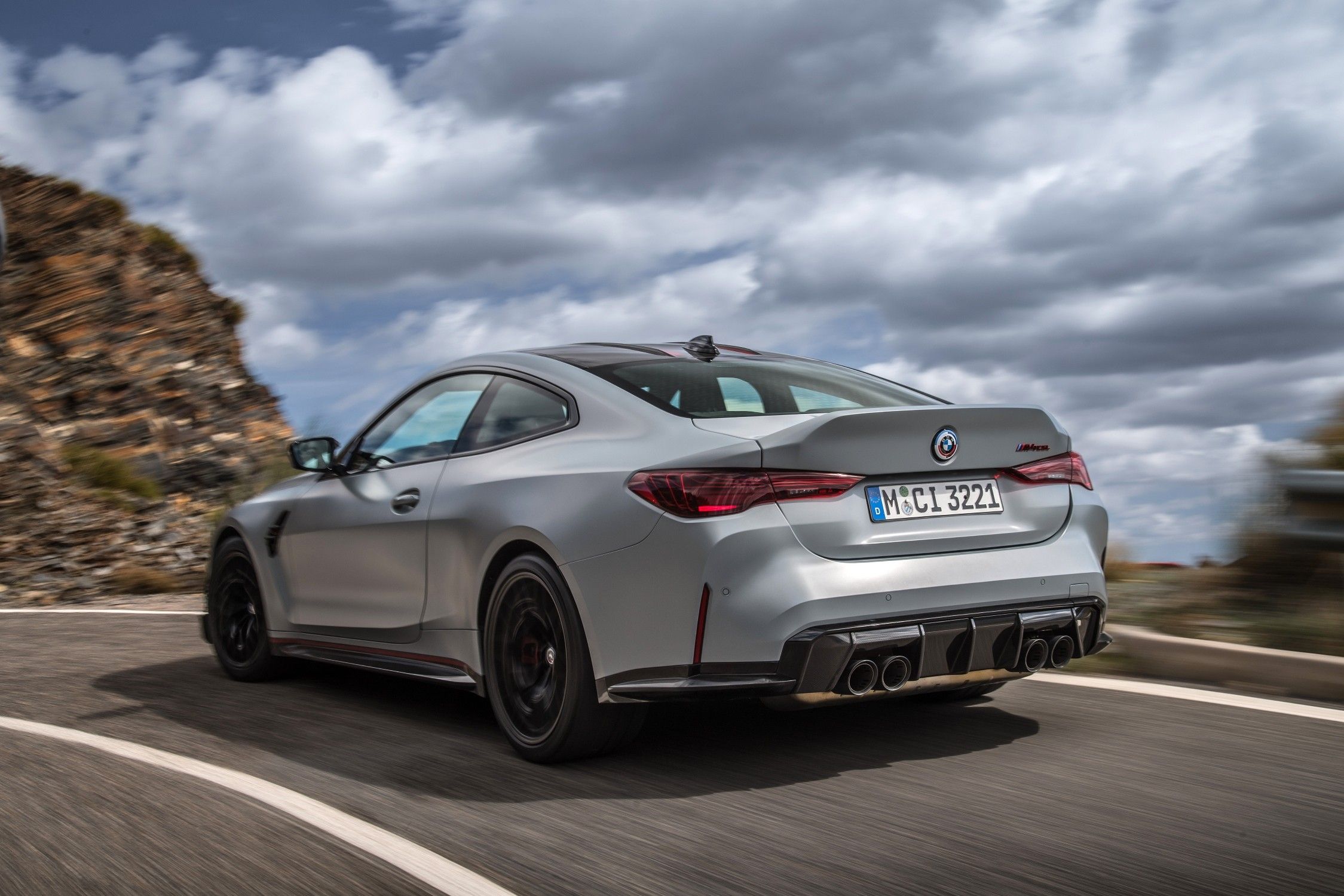 ducktail view of new bmw m4 csl