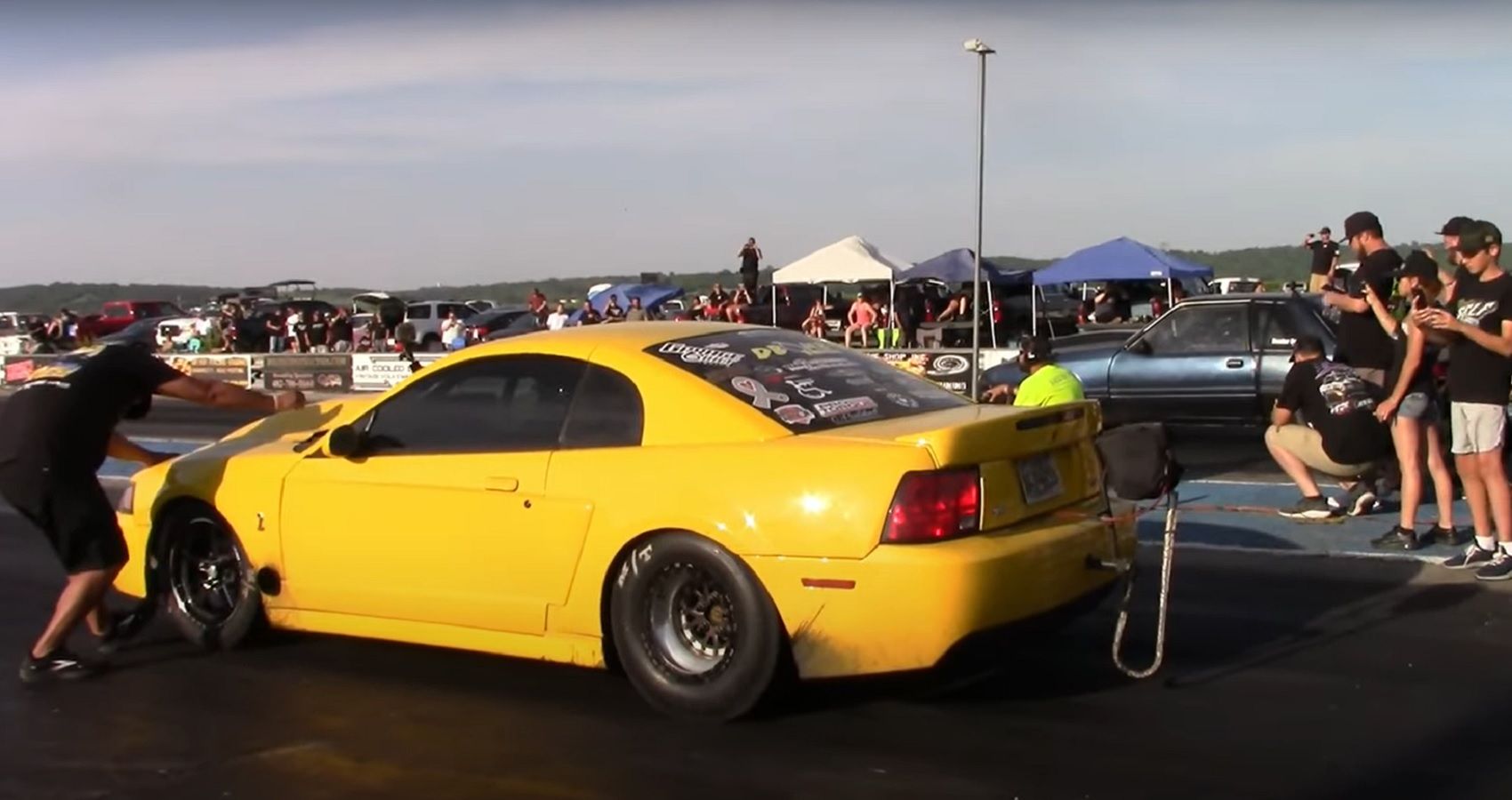 Ford Mustang Battle: A New Edge Takes On A Fox Body At The Drag Strip