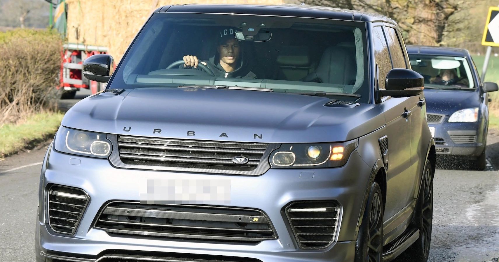 Marcus Rashford Driving A Range Rover