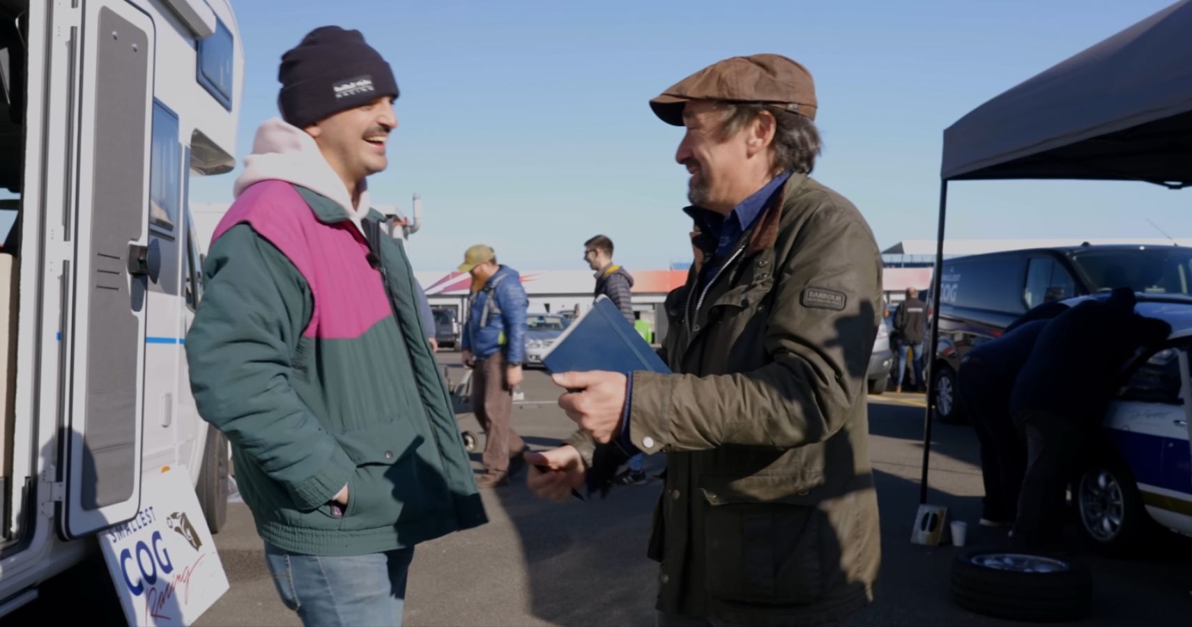 Richard Hammond And Mike Fernie At The Smallest Cog's Debut Race