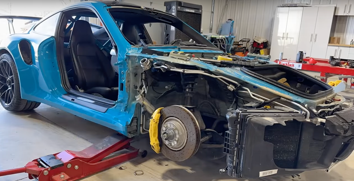 Watch The Restoration Of This Wrecked Porsche 911 GT2 RS