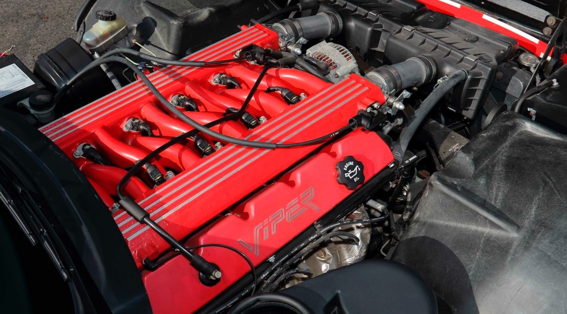 Red 1993 Dodge Viper RT/10 Callaway 440 Pace Car V10 Engine