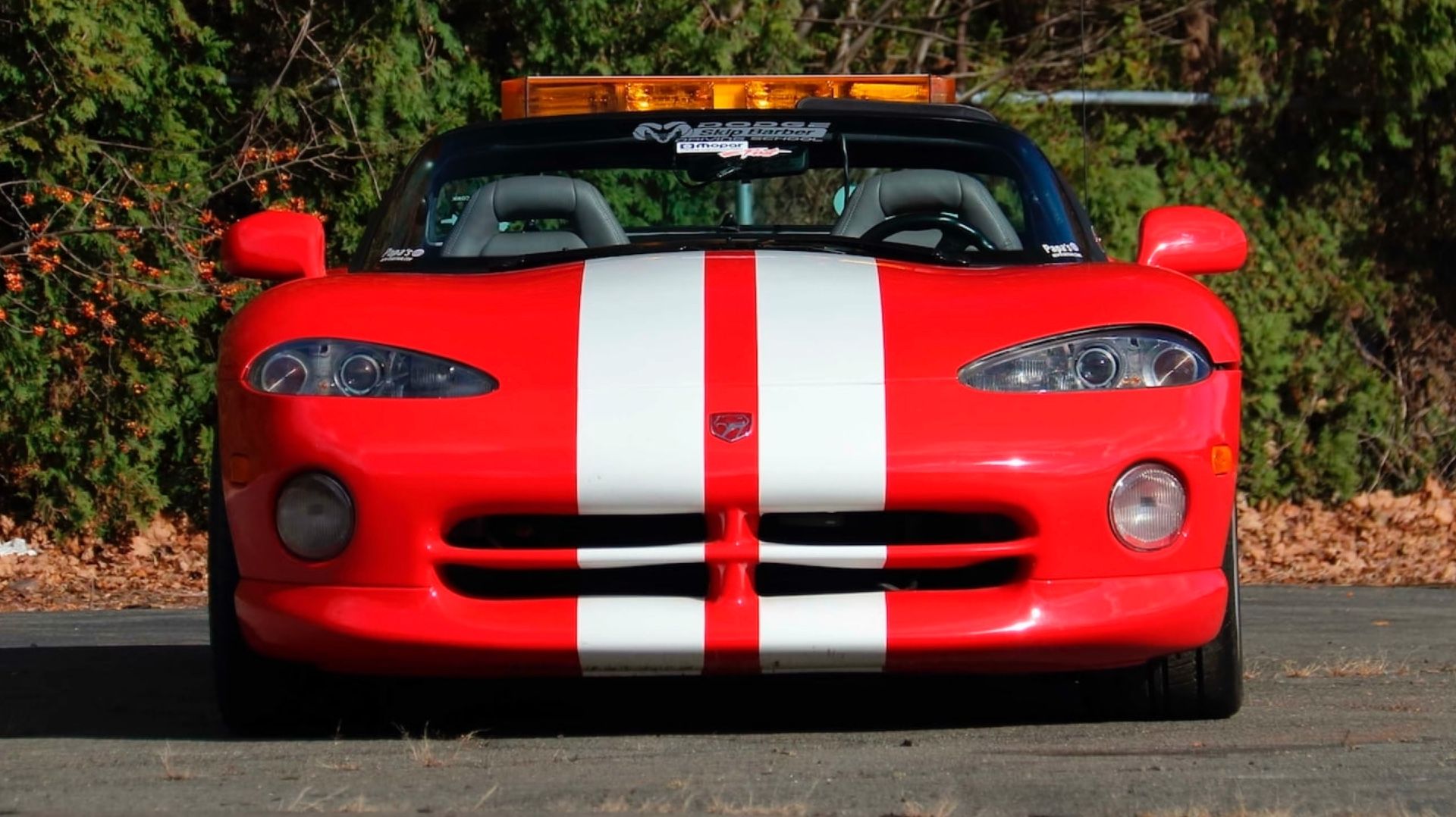 Red 1993 Dodge Viper RT/10 Callaway 440 Pace Car Front View