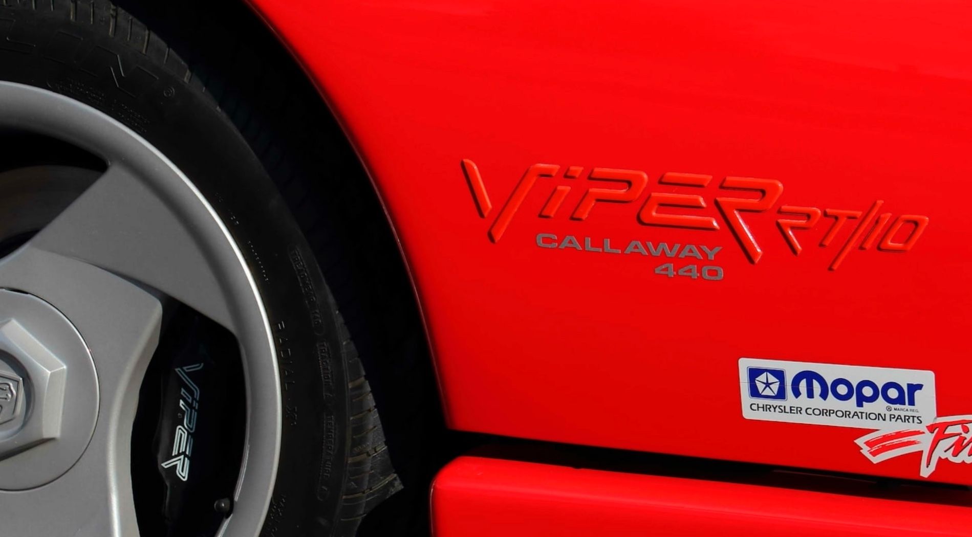 Red 1993 Dodge Viper RT/10 Callaway 440 Pace Car