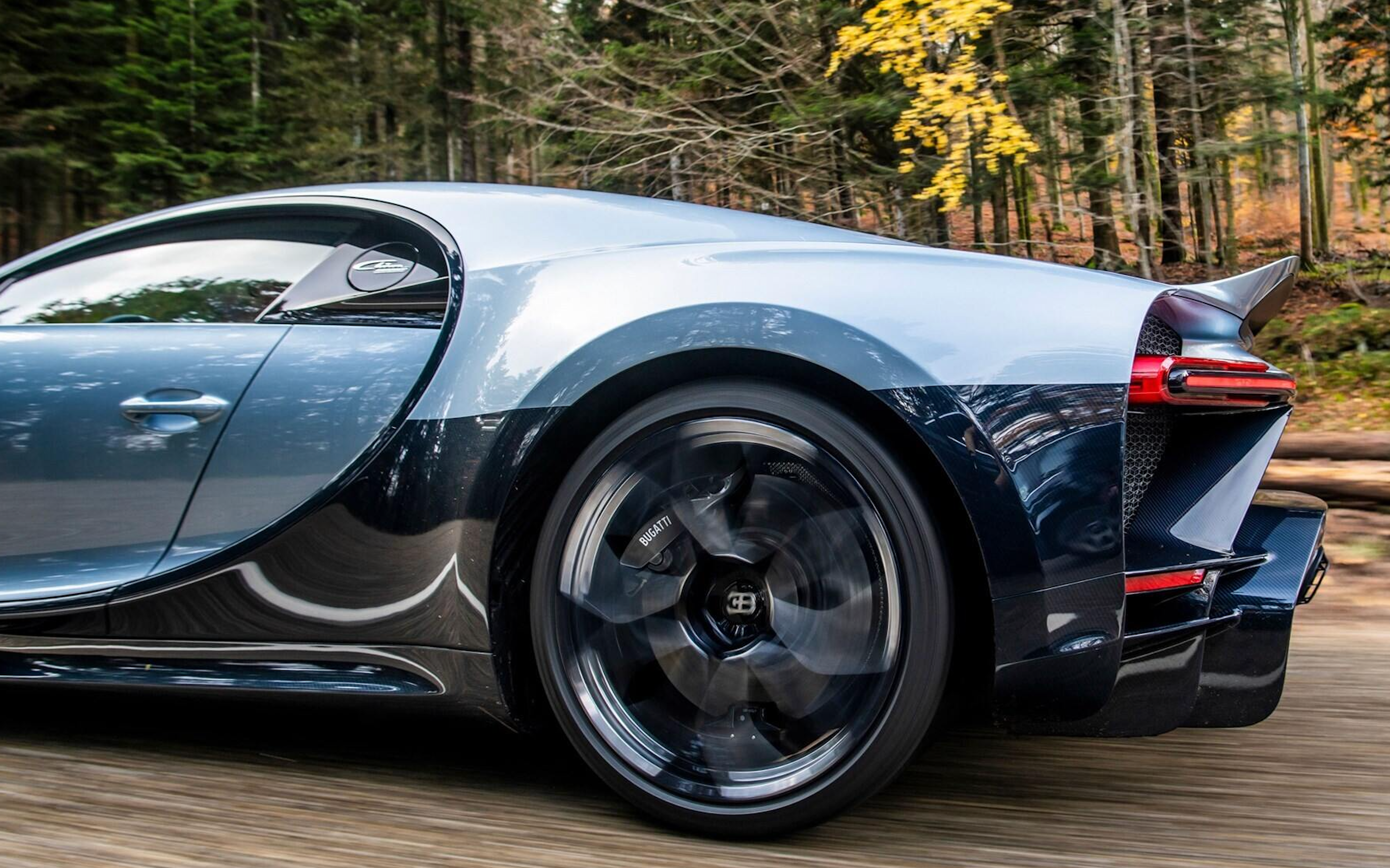 Blue 2022 Bugatti Chiron Profilee Horseshoe Wheels