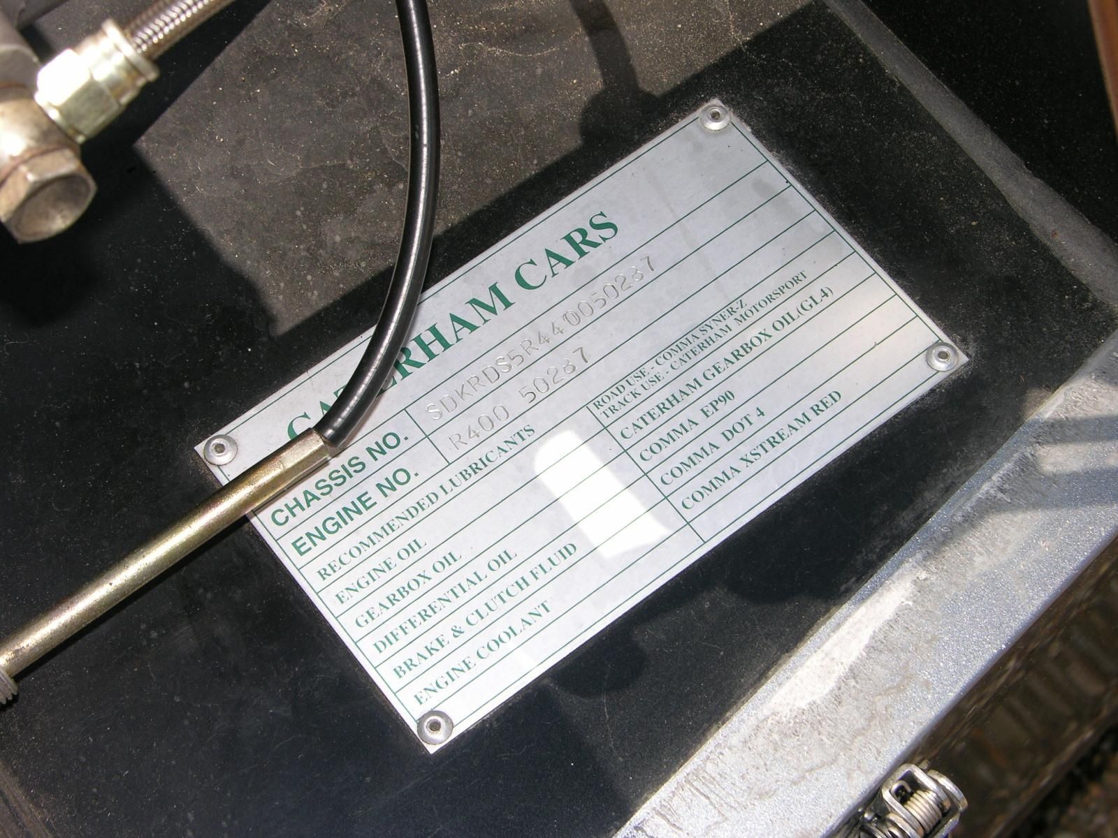 Caterham R400 engine specs