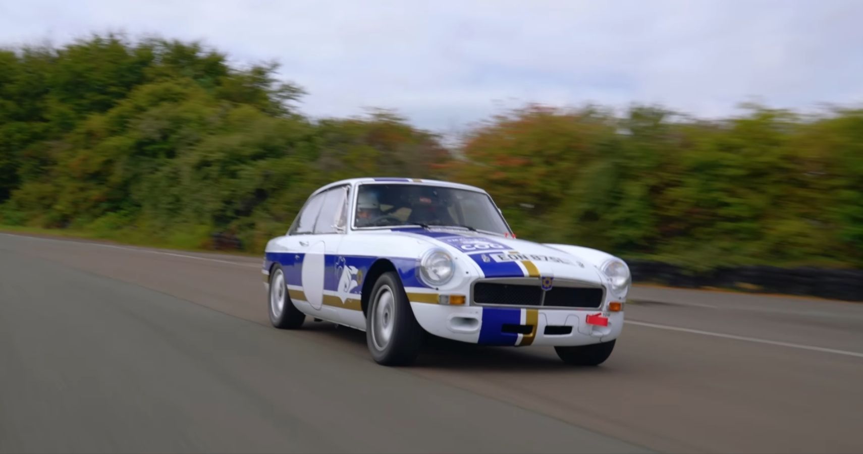 The Smallest Cog MGB GT Front View On Track