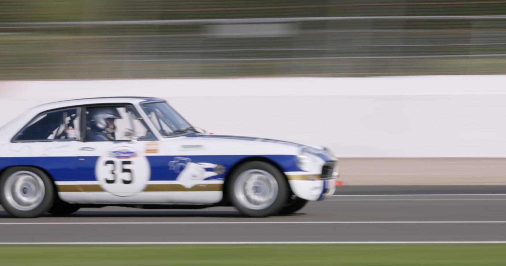 The Smallest Cog MGB On Track At Silverstone