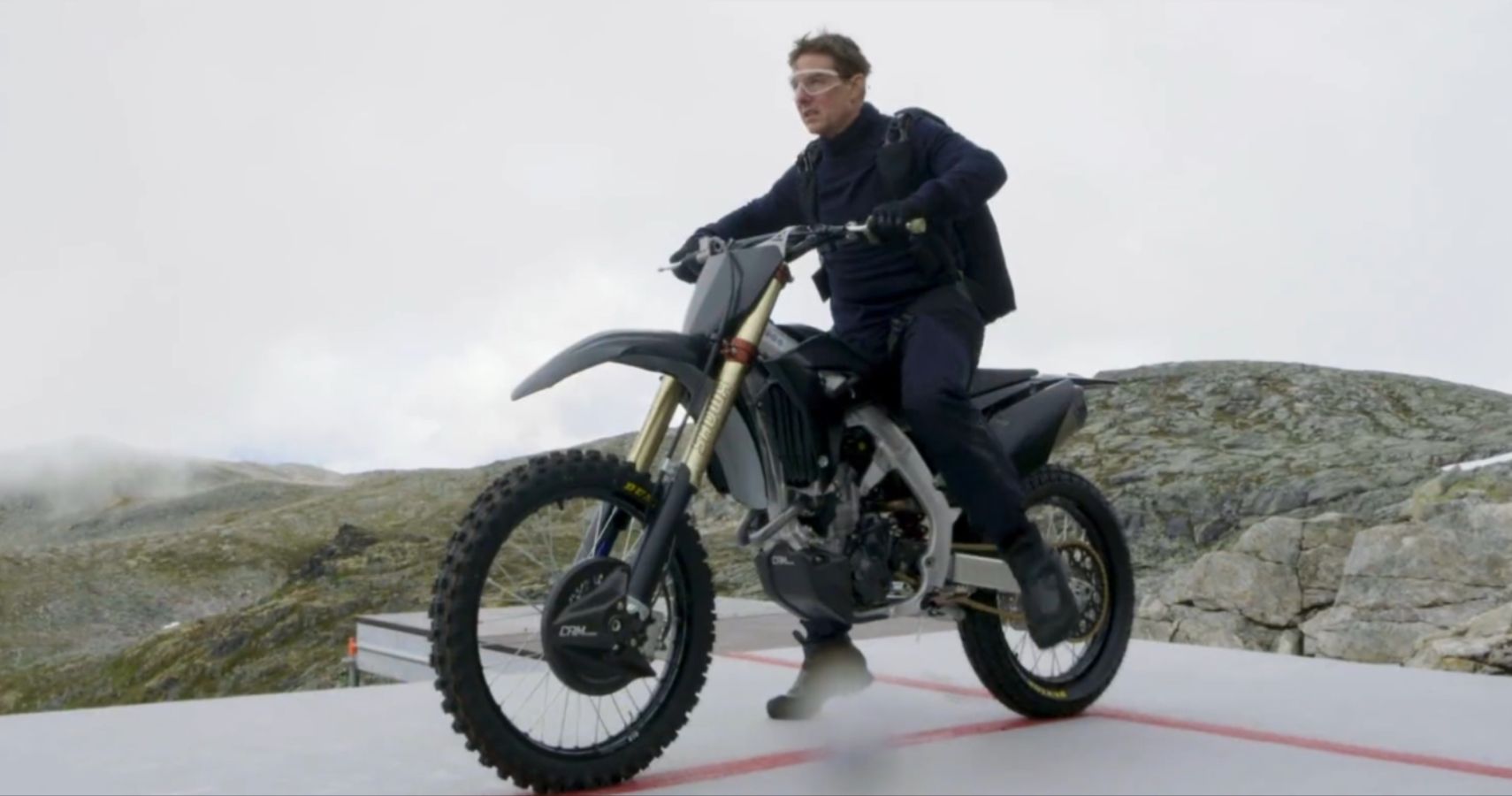 Tom Cruise Motorcycle Stunt In Norway