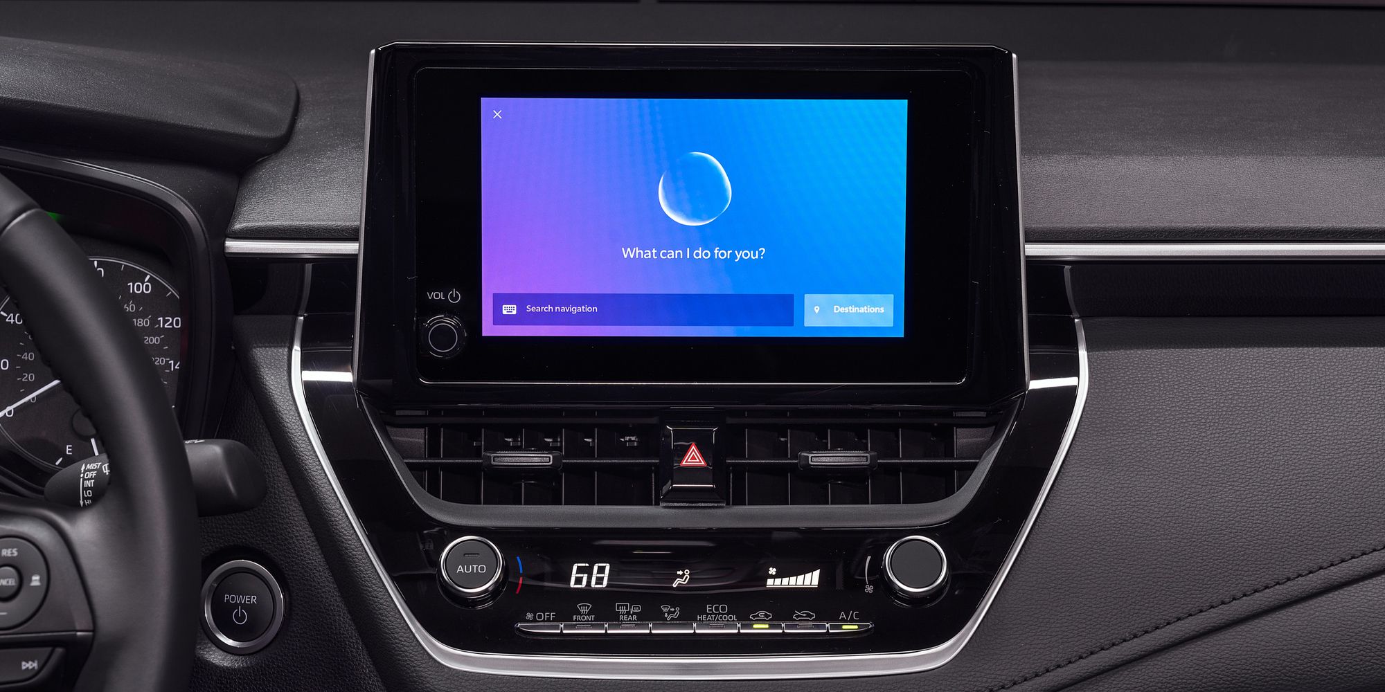 Toyota Corolla Hybrid interior infotainment screen