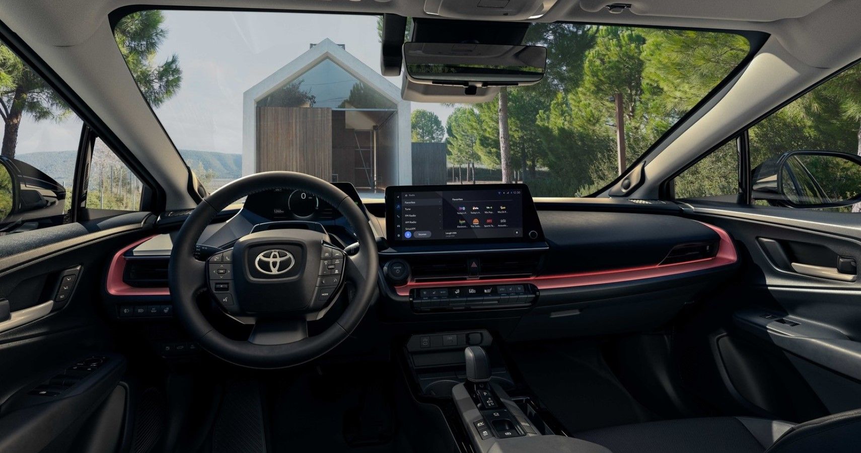 The interior appearance of the 2023 Toyota Prius