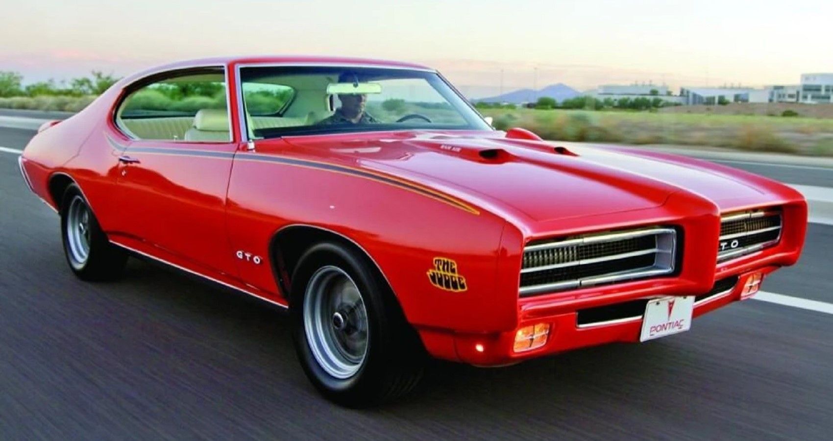 1969 Pontiac GTO Judge, front, Carousel Red