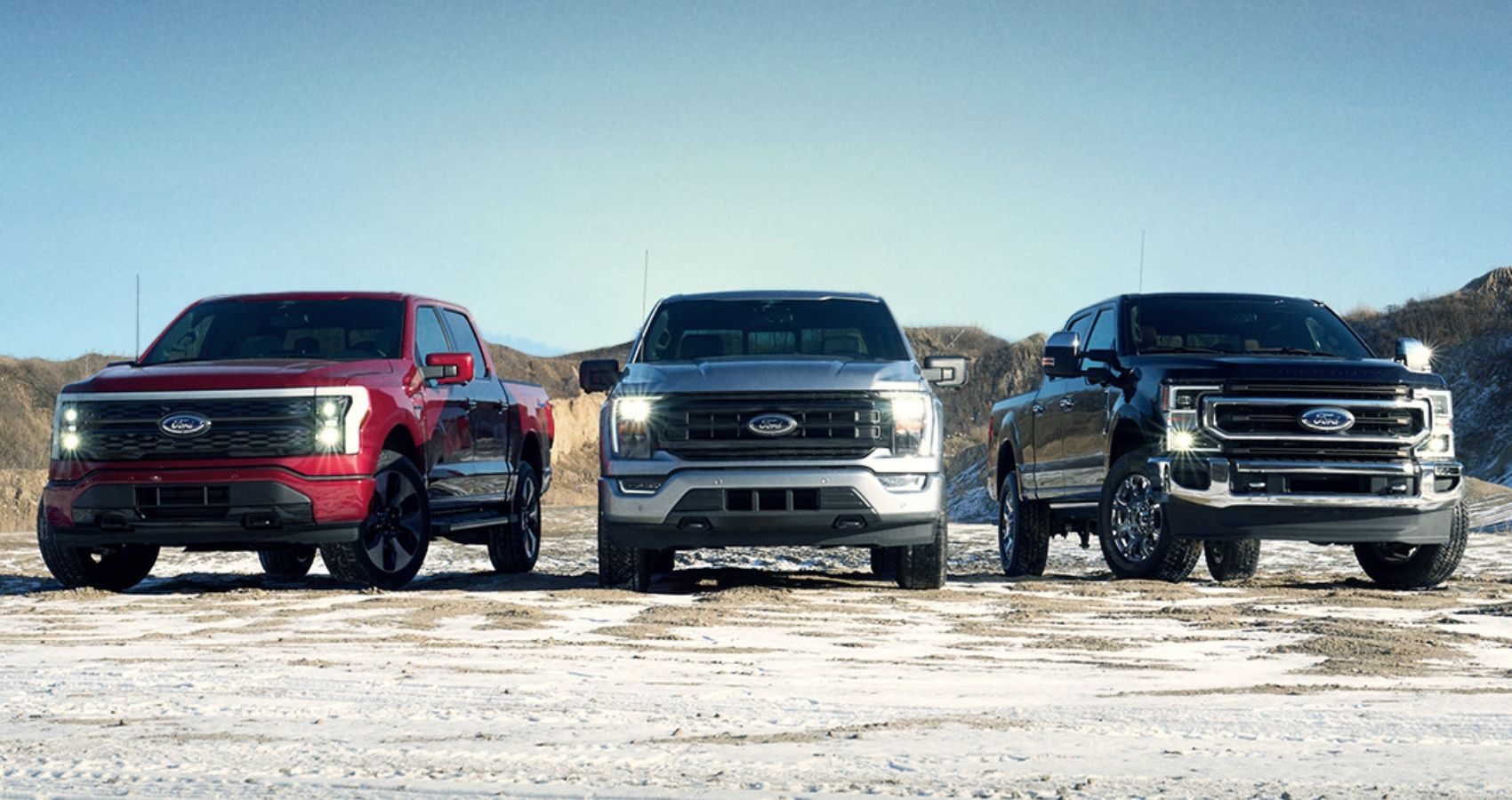 Ford F-150 Lightning, Ford F-150 and Ford F-350
