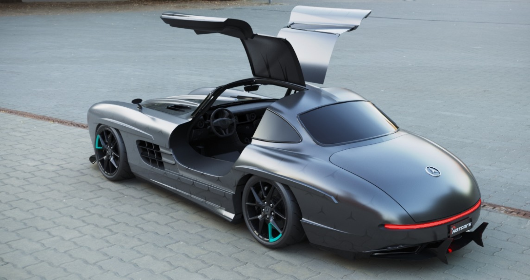 Render moderno Mercedes 300 SL