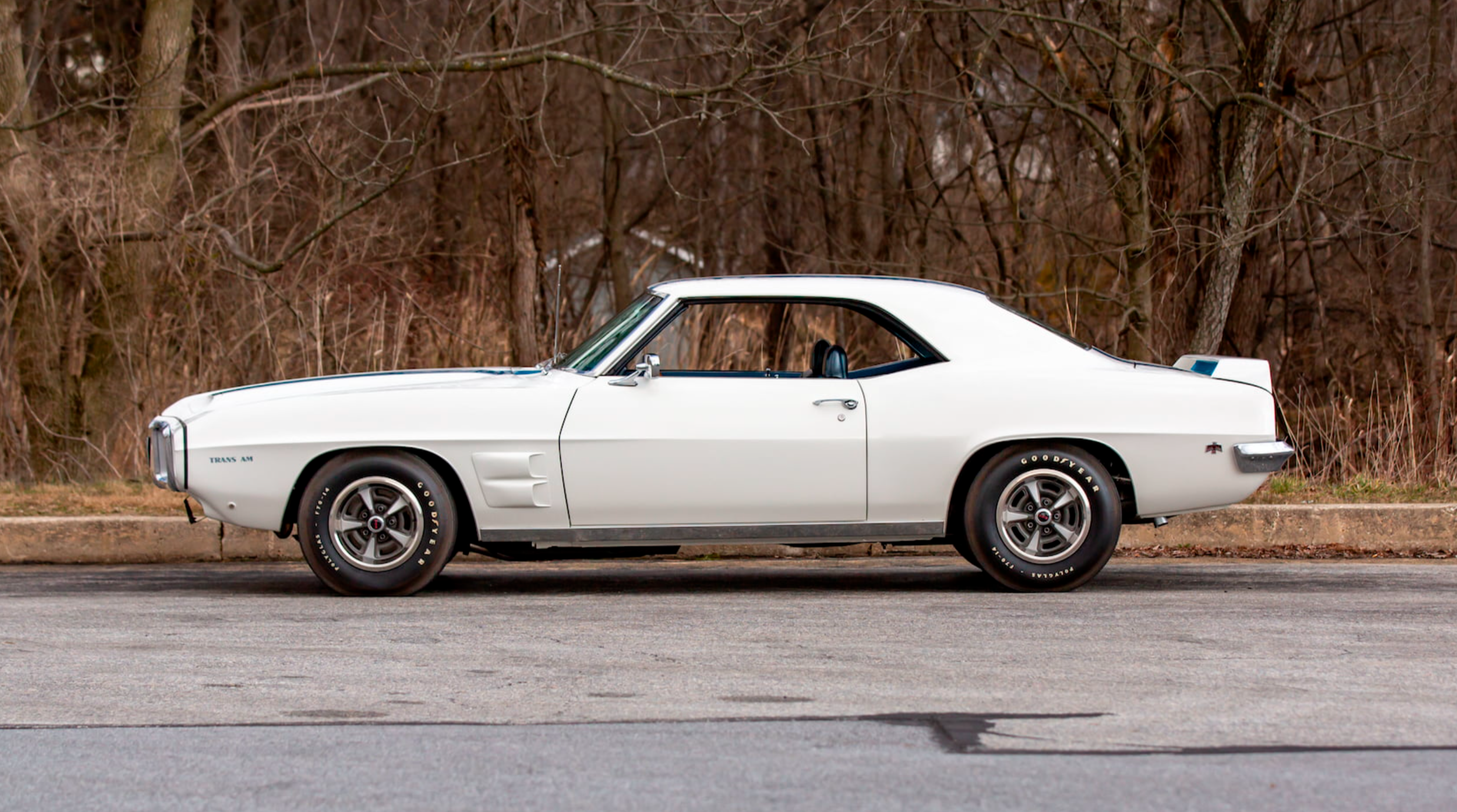 White 1969 Pontiac Trans Am