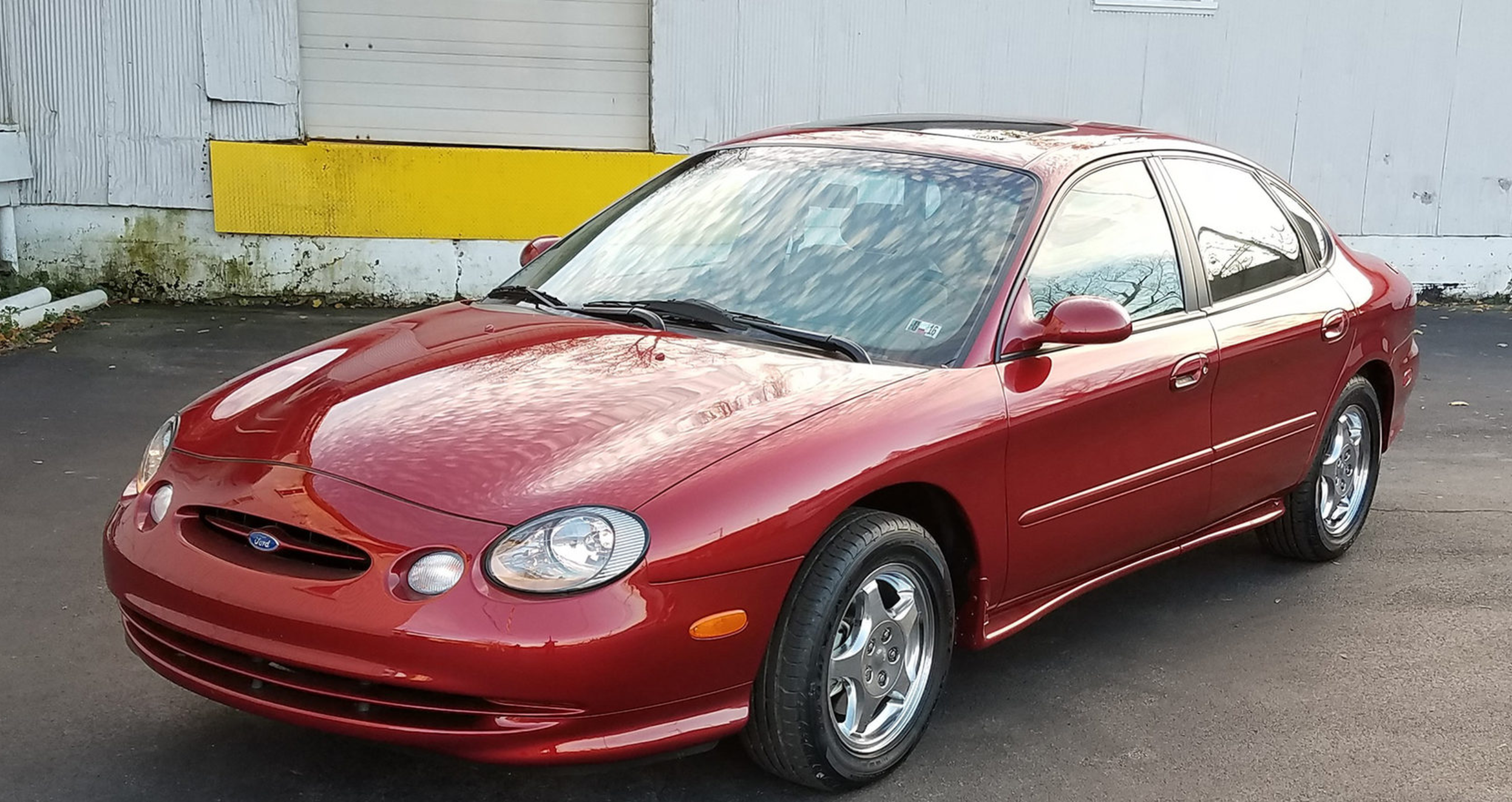 Red 1996 Ford Taurus SHO