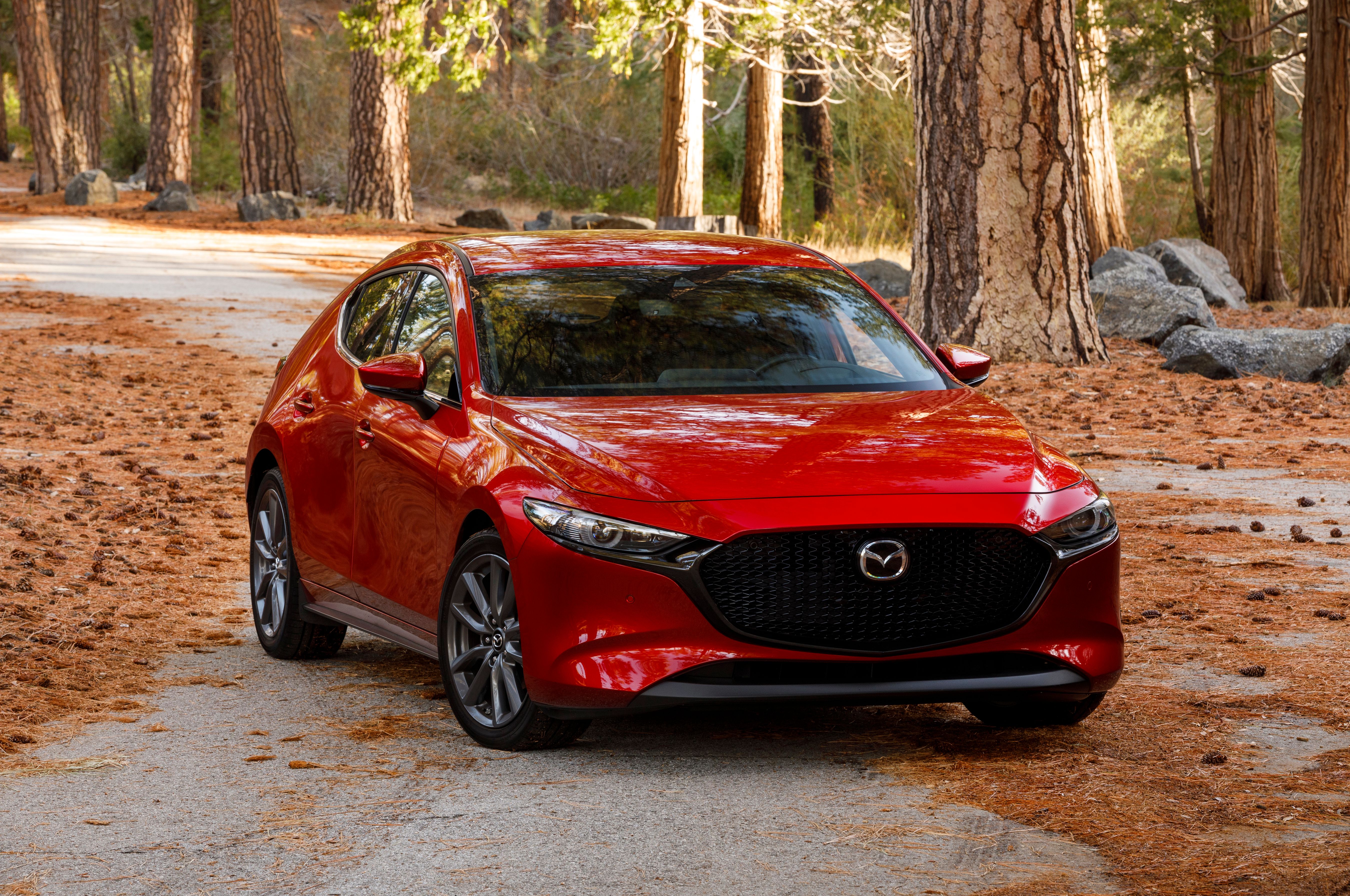 Red Mazda 3 Hatchback