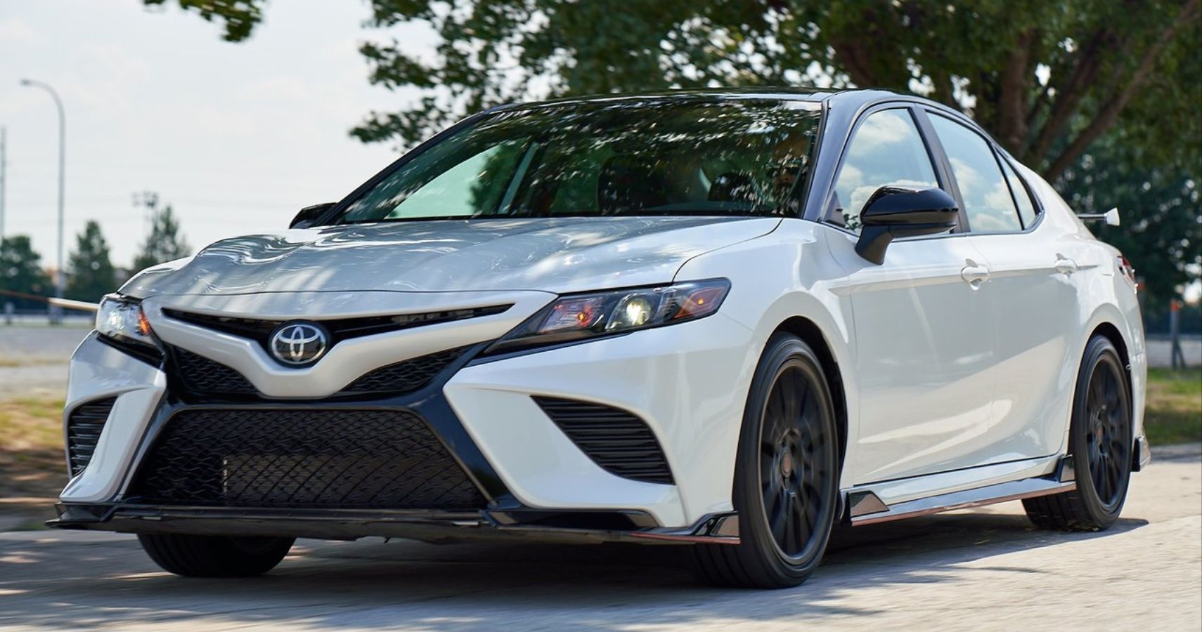 Front view of a 2020 Toyota Camry TRD 