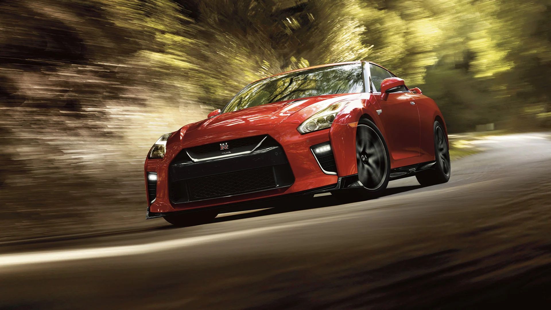 2023 Nissan GTR solid red