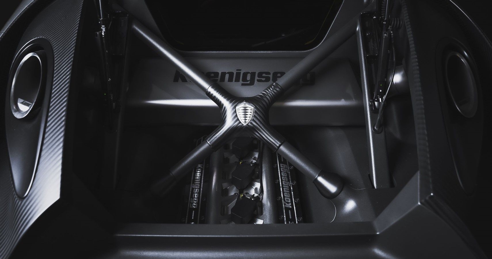 Koenigsegg Gemera greatest three-cylinder engine bay view