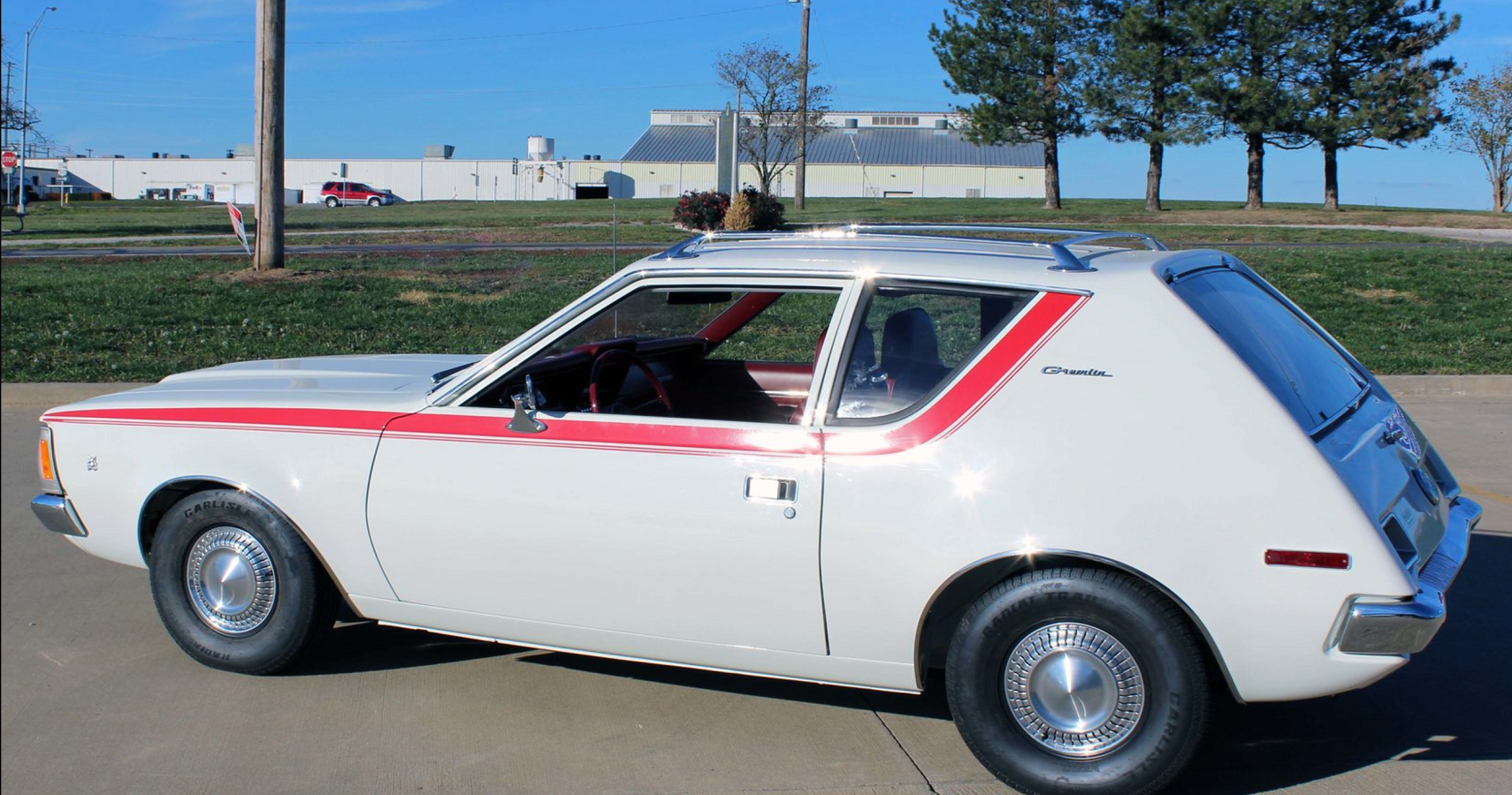White 1971 AMC Gremlin