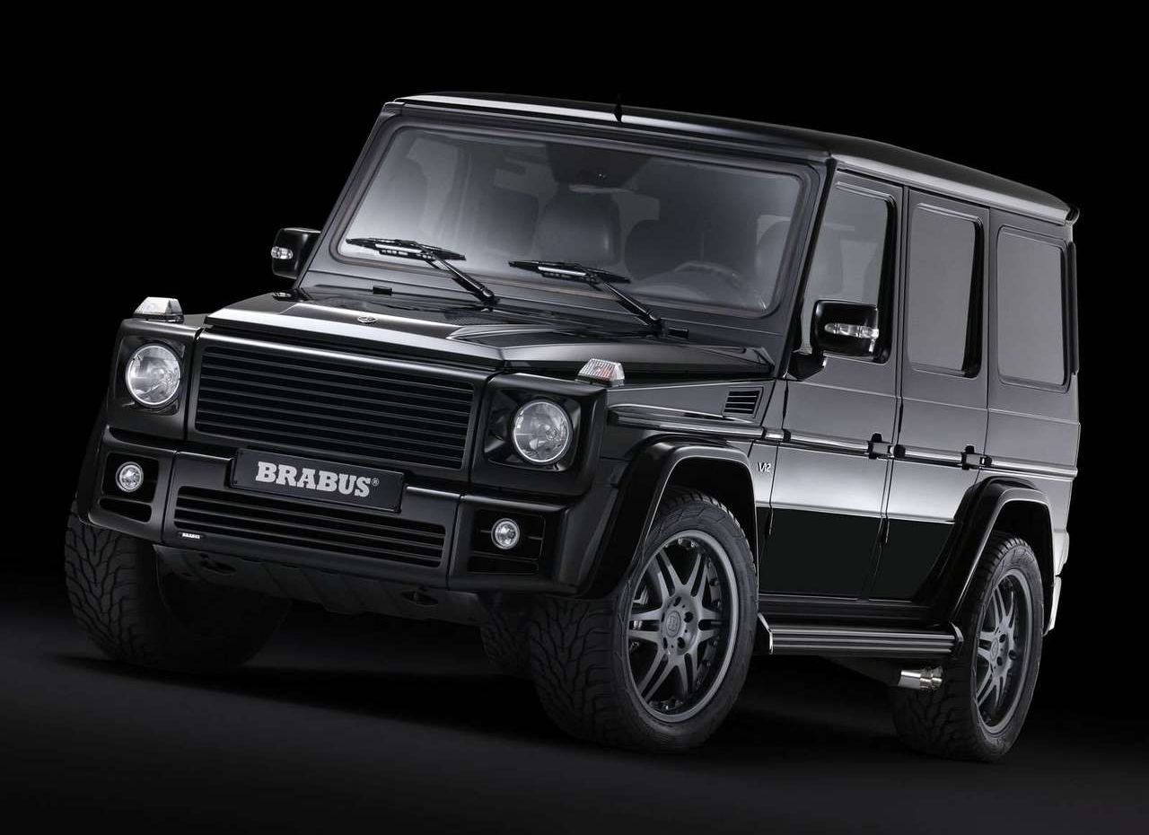 Black Brabus G Wagon parked