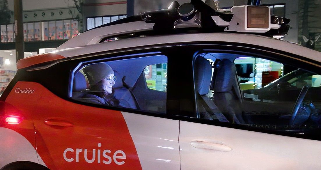 Cruise autonomous taxi with passengers