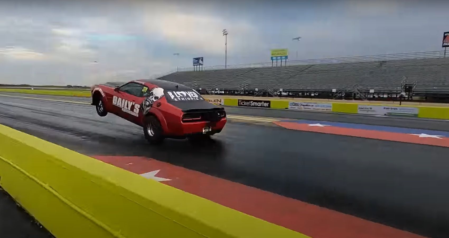 See How This Modified Dodge Demon Tears Up The Drag Strip