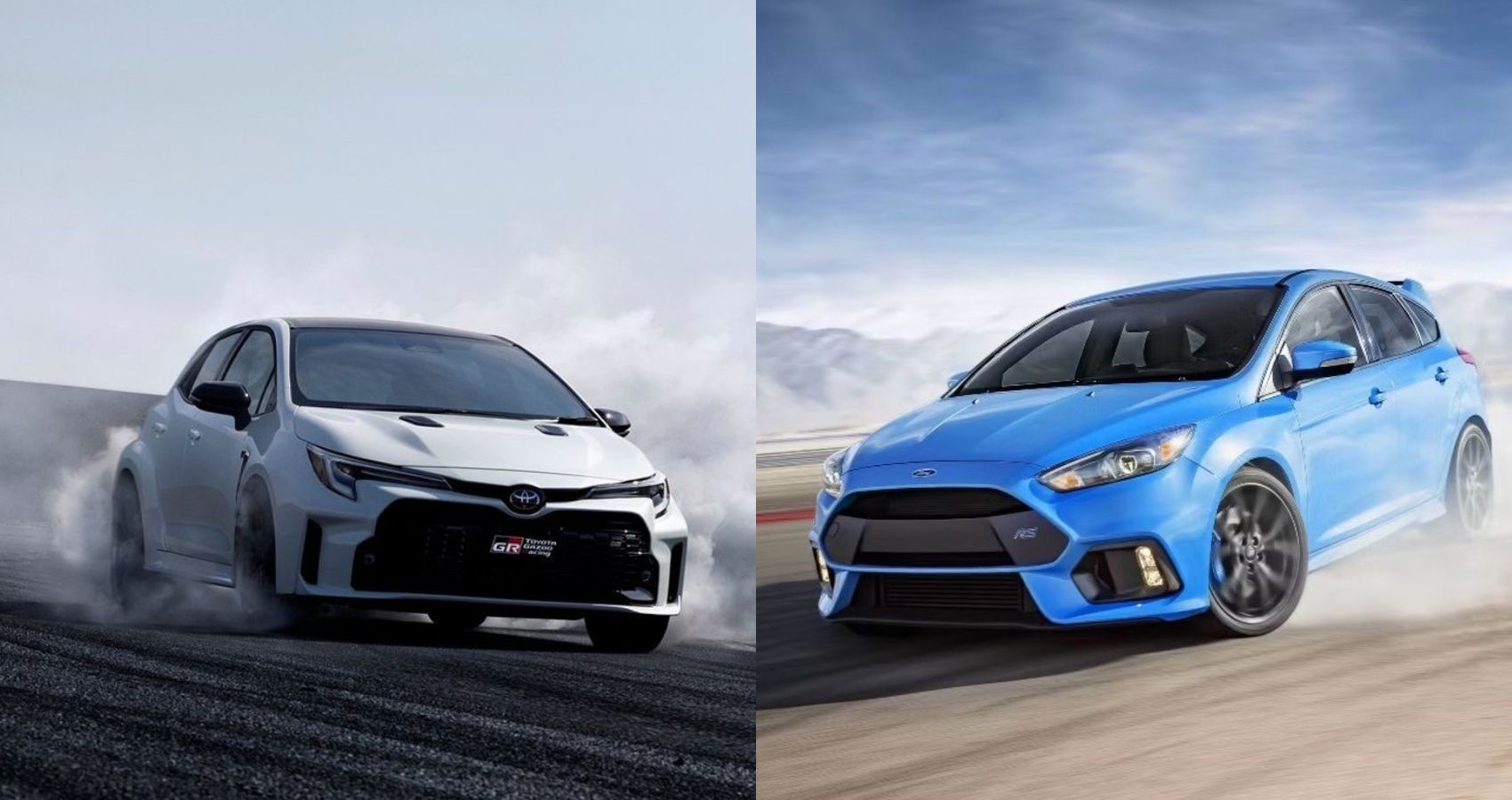 Toyota GR Corolla and Ford Focus RS Drifting