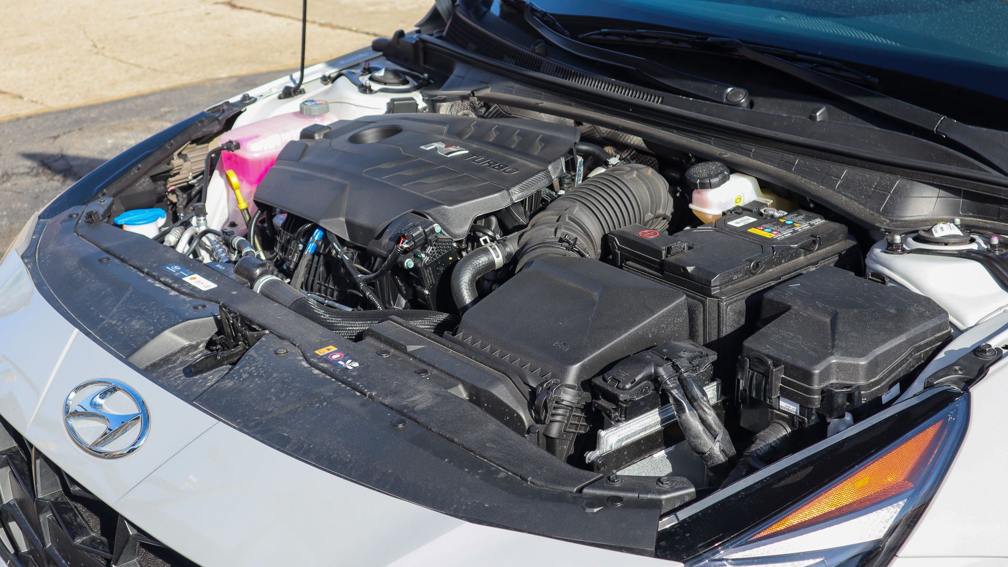 2023 Hyundai Elantra N engine hood open