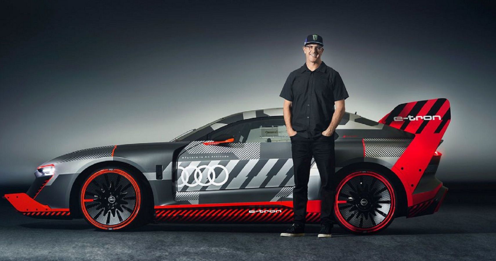 Ken Block and Audi Rally Car