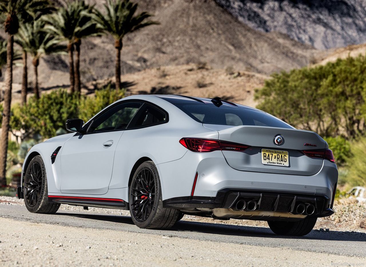 Gray BMW M4 CSL parked