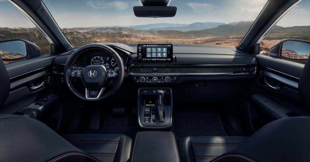 The interior of the 2023 Honda CR-V.