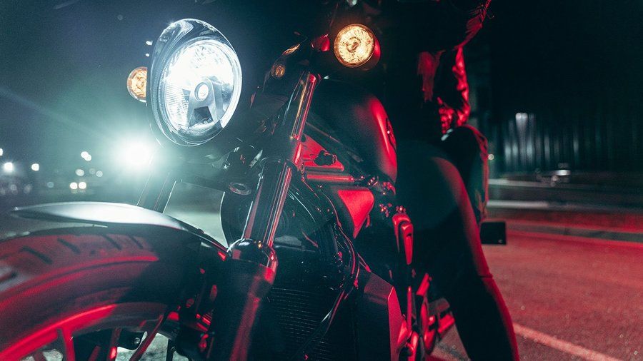 2023 Harley-Davidson Nightster Special LED headlamp close-up shot