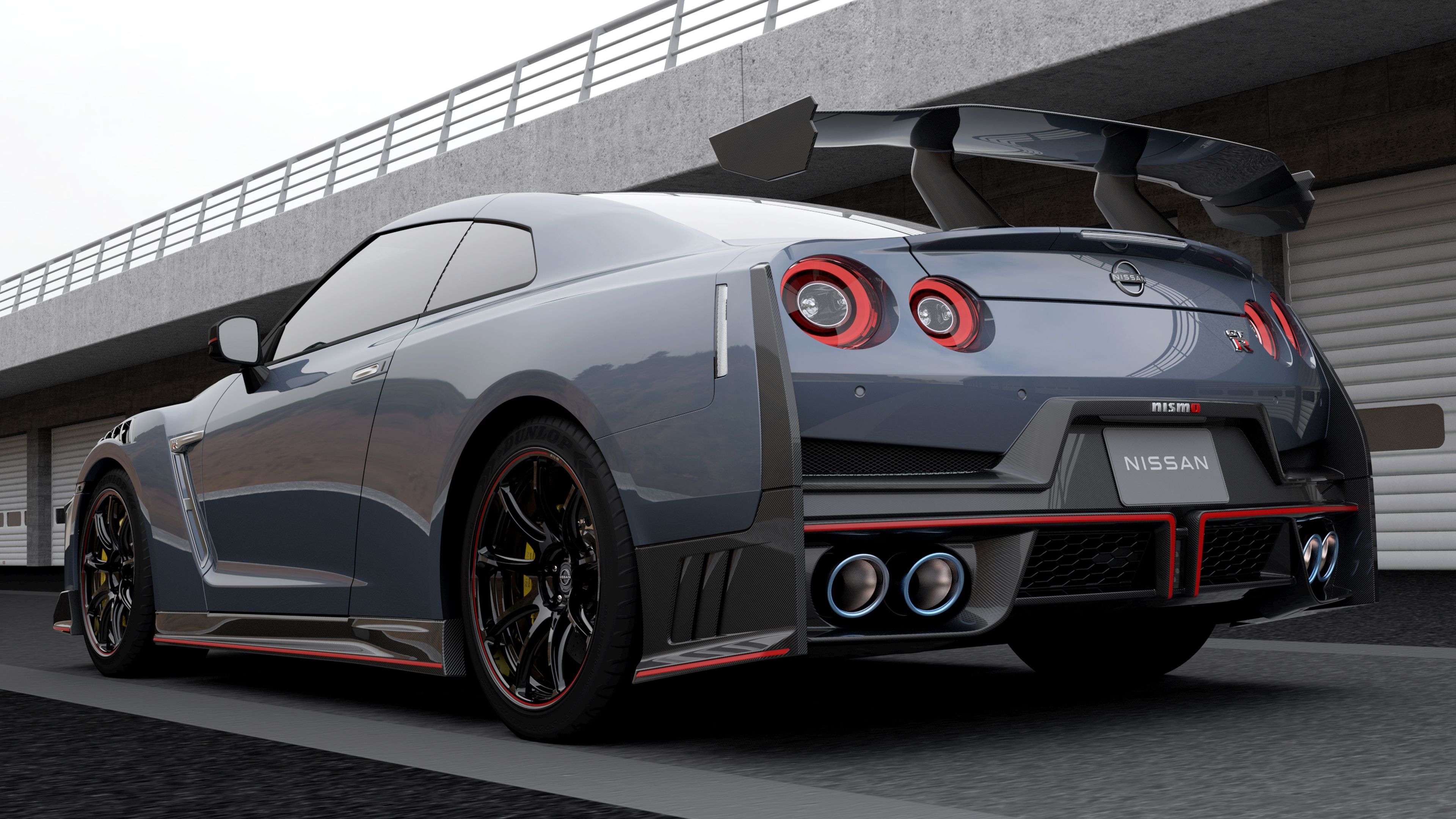 Gray 2024 Nissan GT-R NISMO Supercars Exhaust Tips