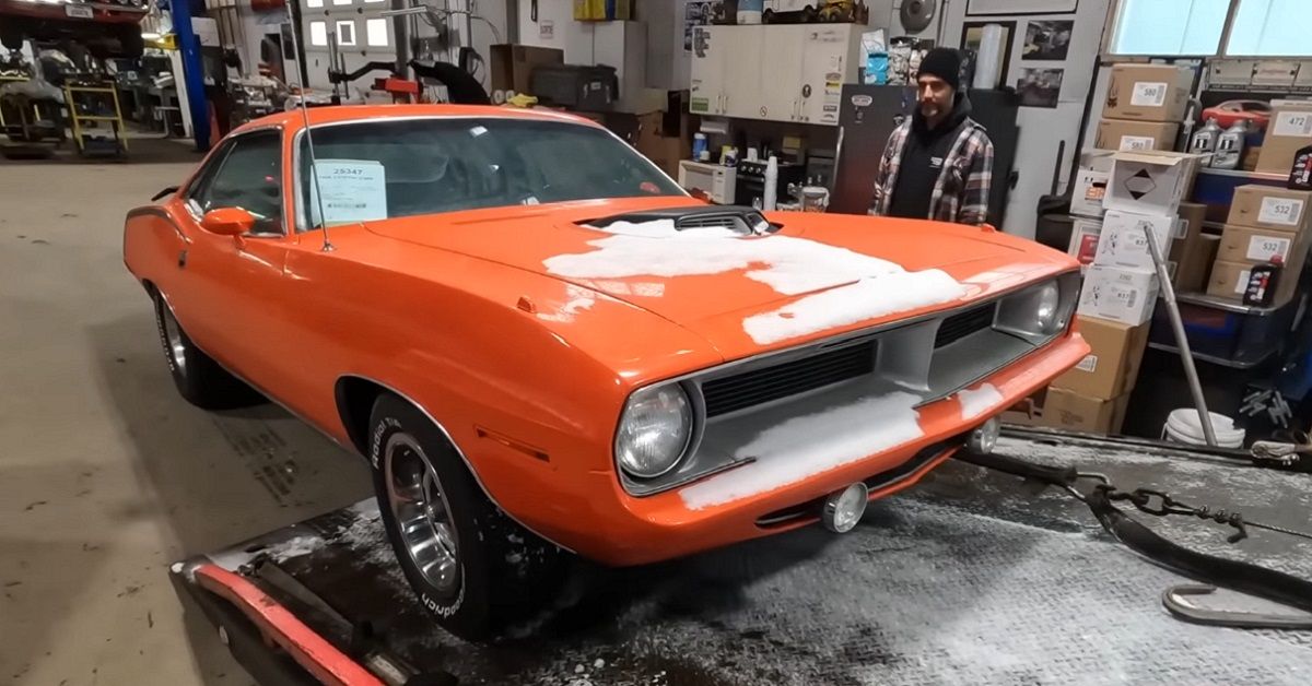 This Classic American Mopar Muscle Car Is Returning To The Road During A Harsh Winter