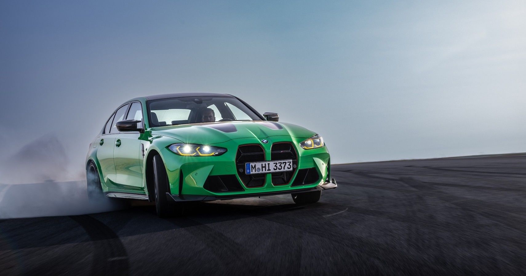 Conducción verde del sedán de los deportes de BMW M3