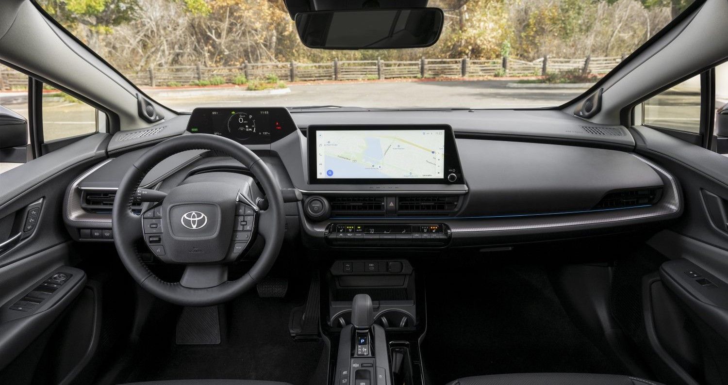 2023 Toyota Prius interior in black