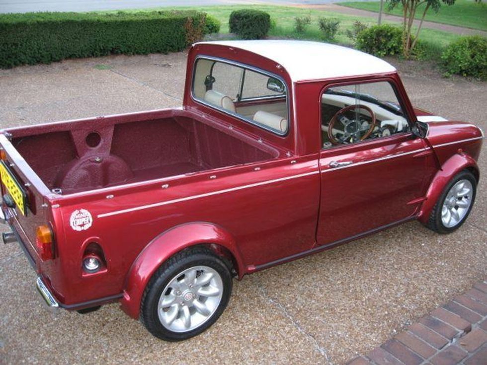Red 1969 Mni Cooper S Pickup