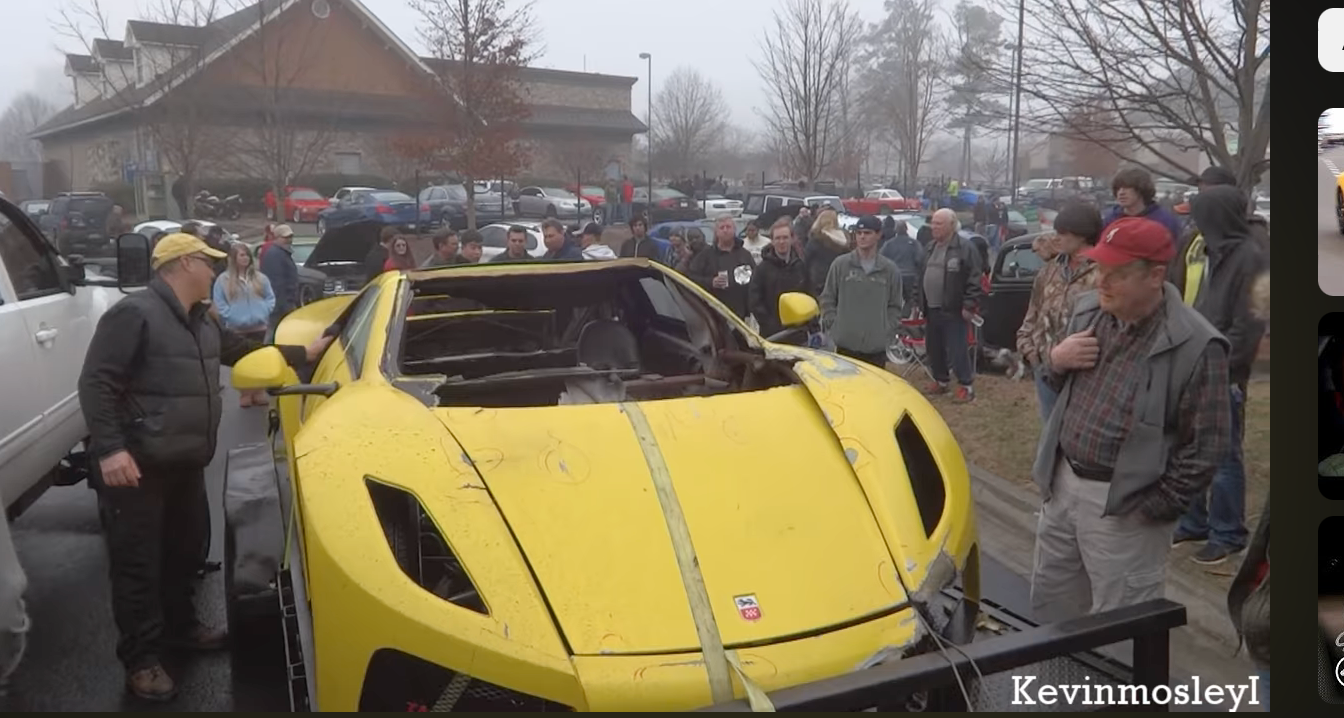 Crashed replica GTA Spano from NFS 