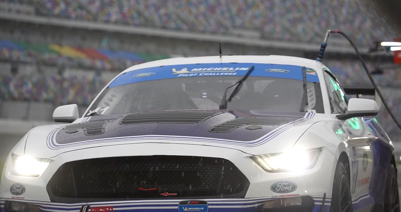 Watch Hailie Deegan Drive The Ford Mustang GT4 In The Rain At 170 MPH