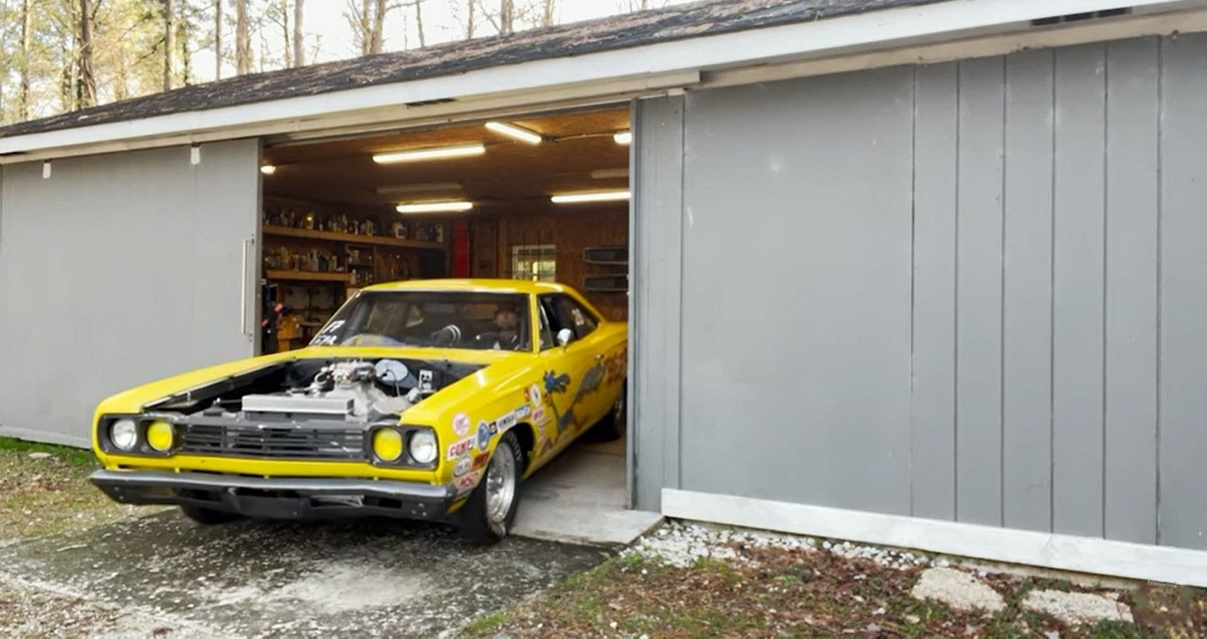 Poor Boys Garage Plymouth Road Runner, drag racer, front view