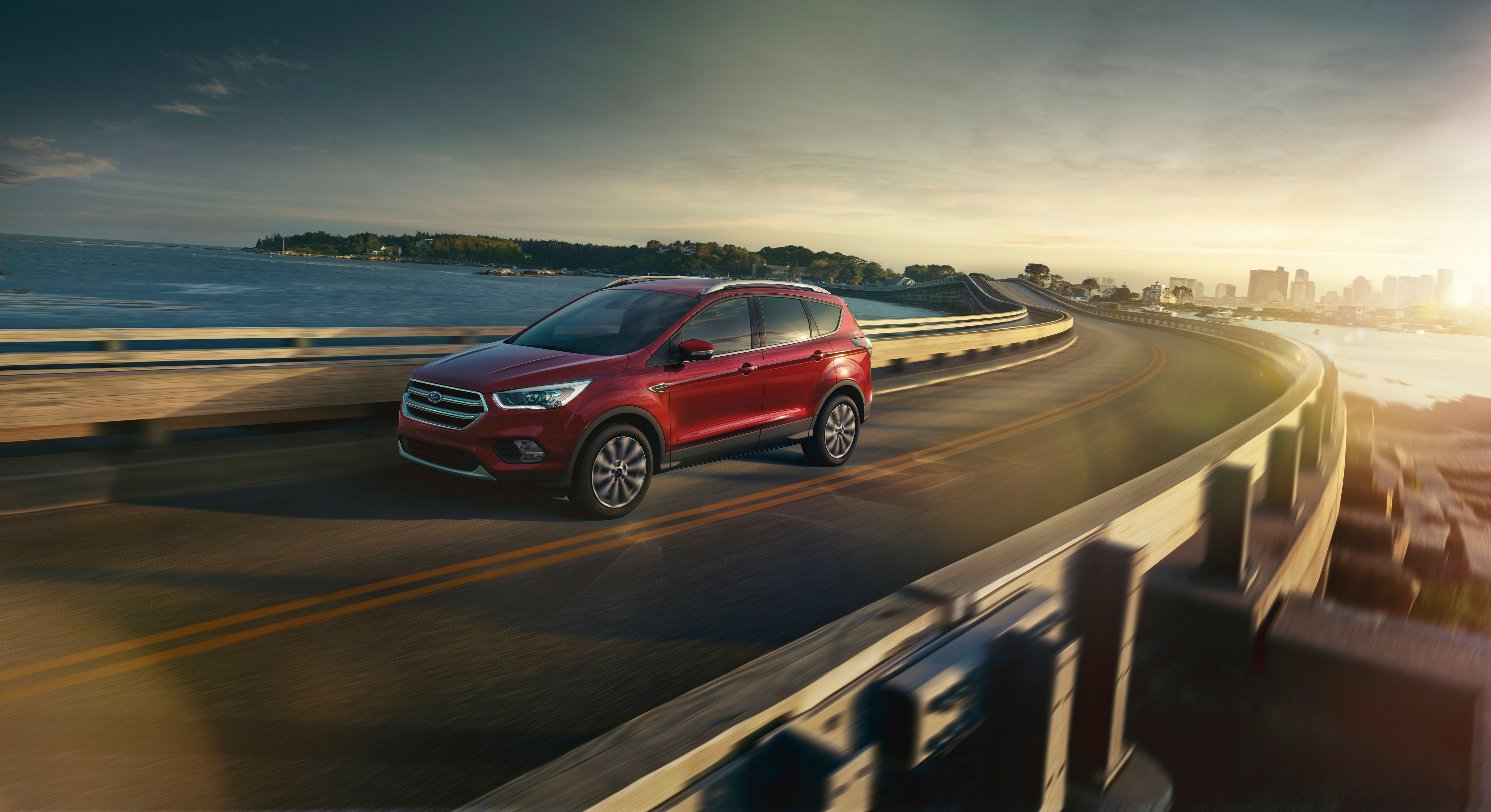 The 2015 Ford Escape on the road.