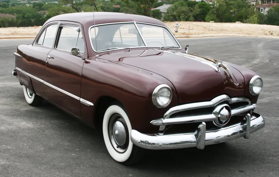 1949 Ford Custom in burgandy