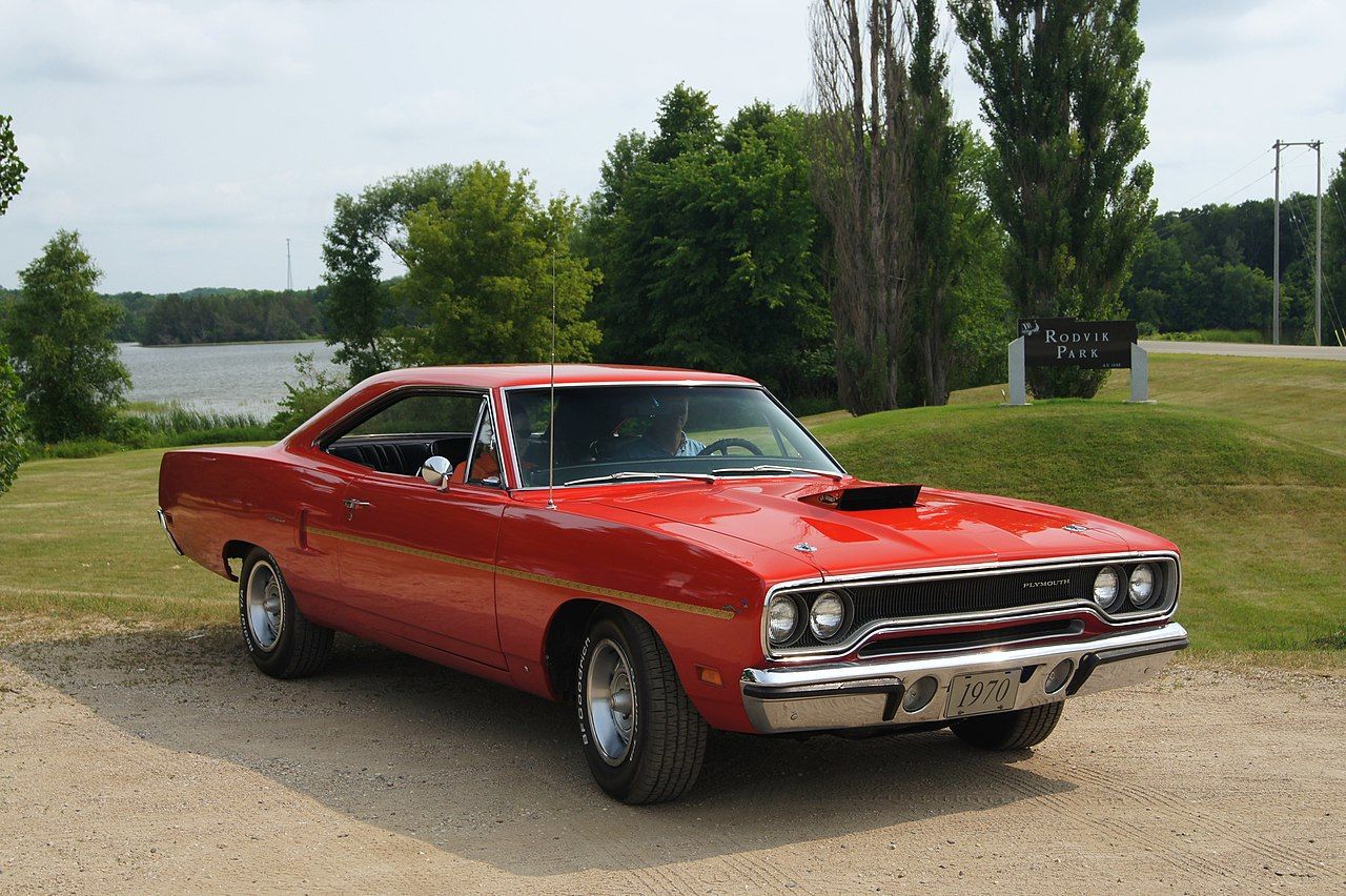 red 1970 Plymouth Road Runner