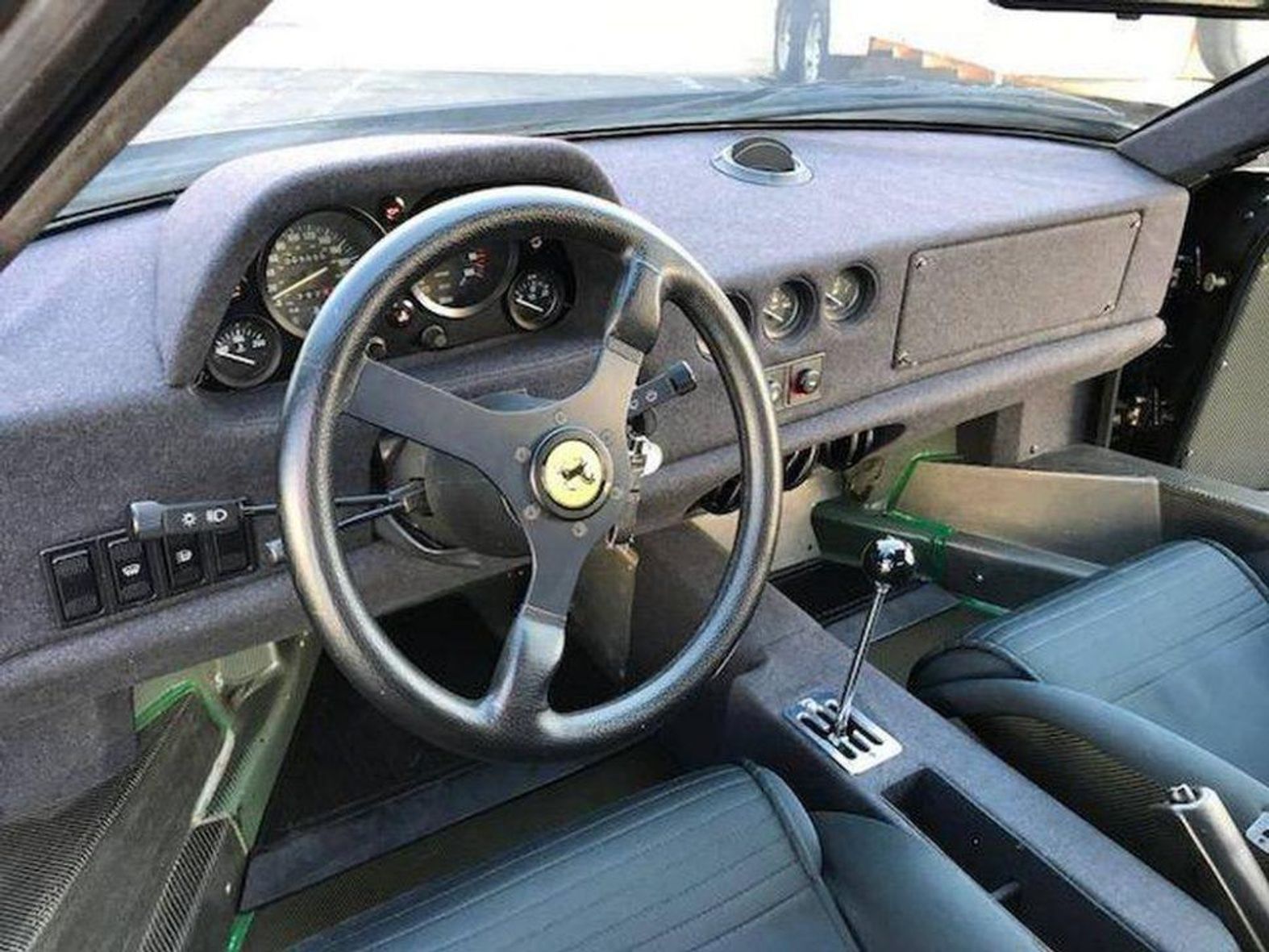Black 1991 Gas Monkey Garage Ferrari F40 Interior