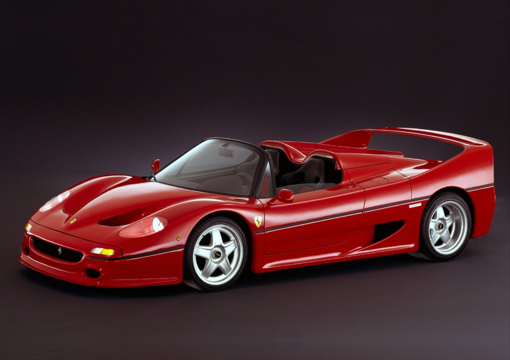 1995 Ferrari F50 Front Quarter View Studio Shot
